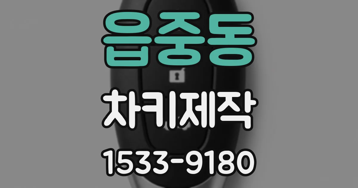 읍중동 차키제작