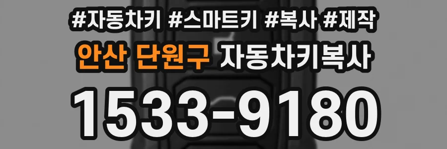 안산 단원구 자동차키복사