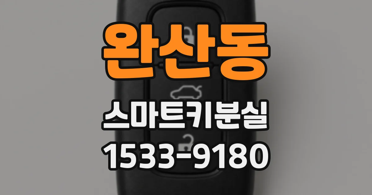완산동 스마트키분실