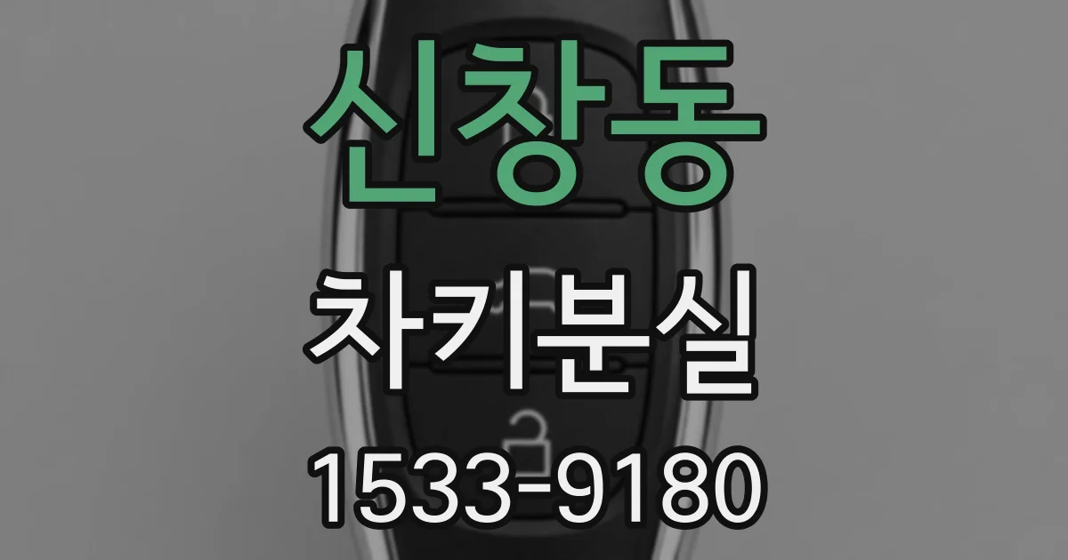 신창동 차키분실