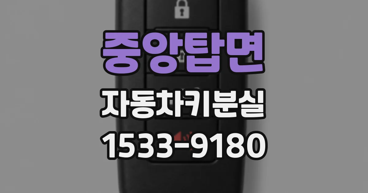 중앙탑면 자동차키분실
