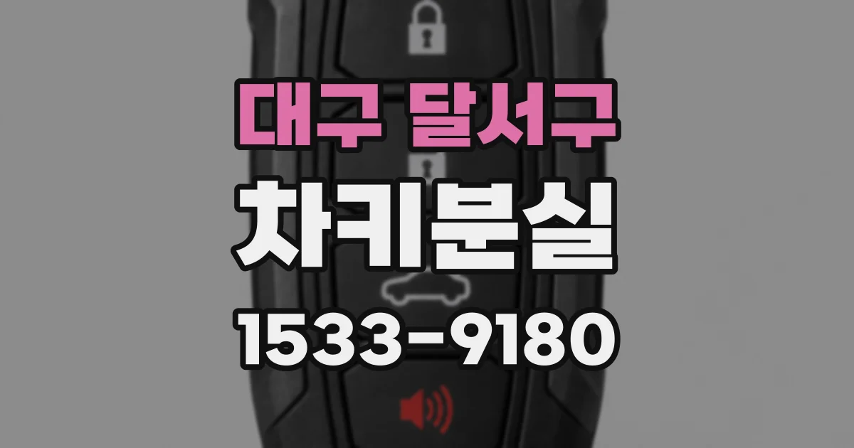 대구 달서구 차키분실