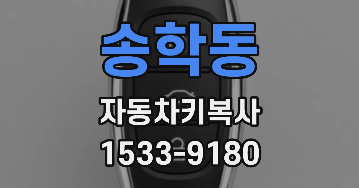 송학동 자동차키복사
