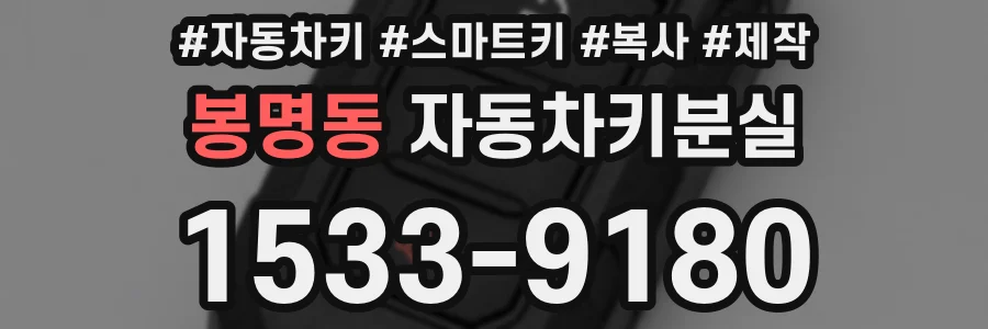 봉명동 자동차키분실