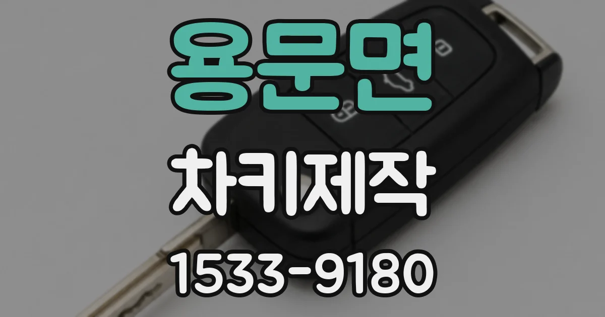 용문면 차키제작