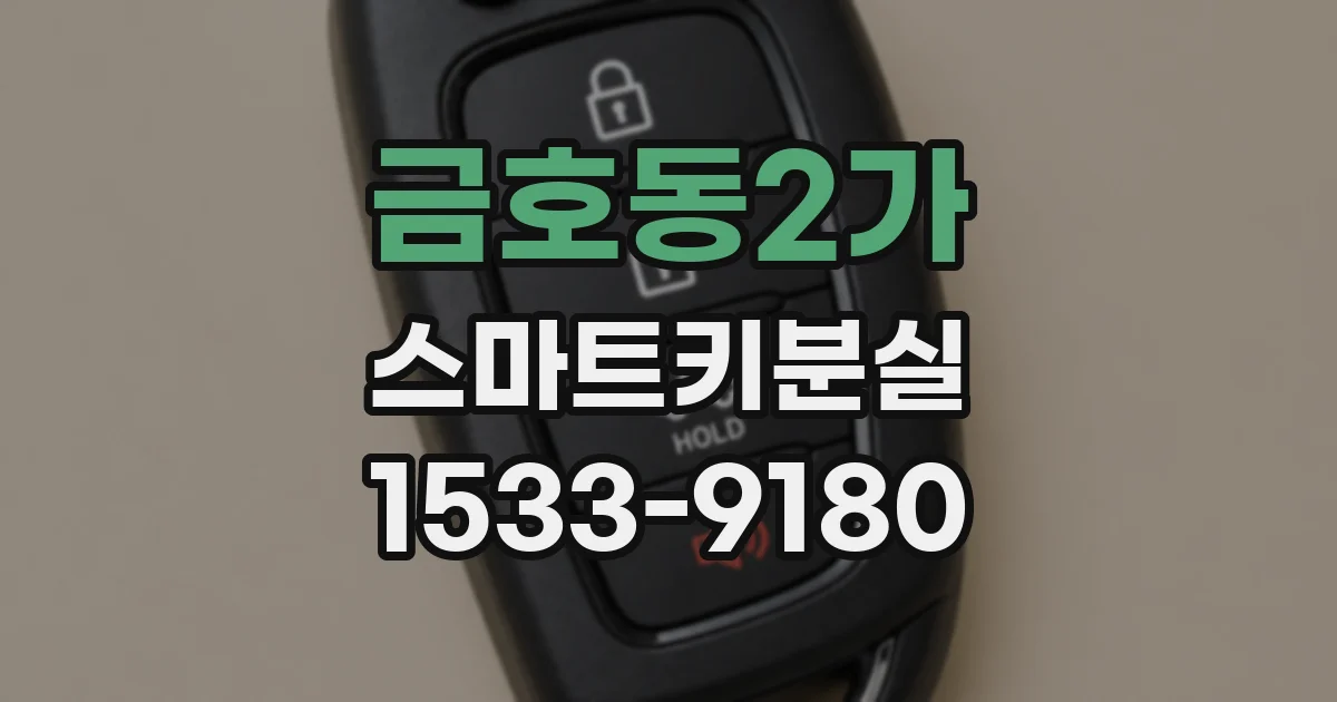 금호동2가 스마트키분실