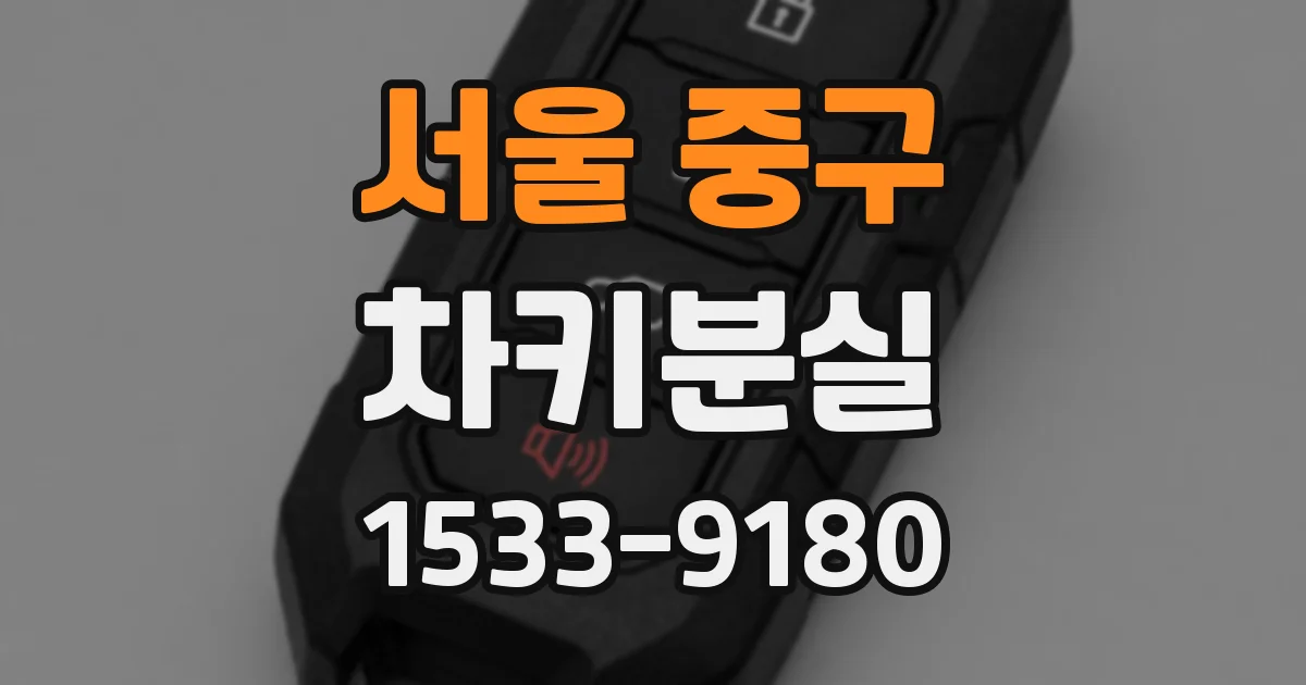 서울 중구 차키분실