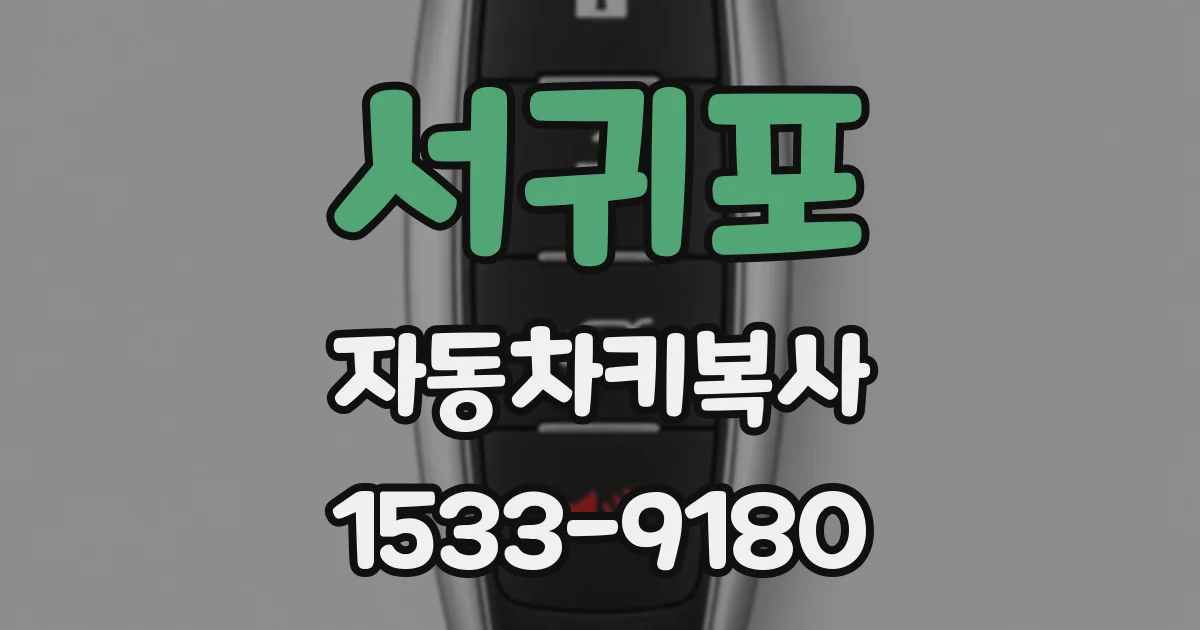 서귀포 자동차키복사