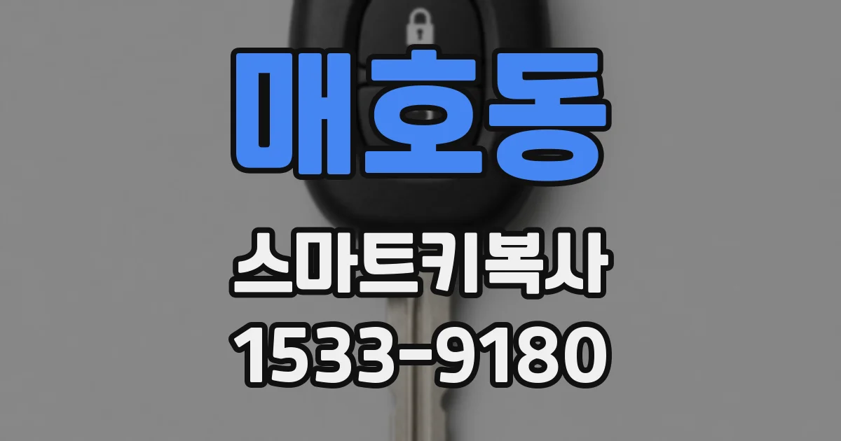 매호동 스마트키복사