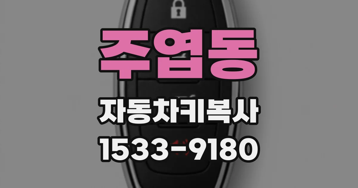 주엽동 자동차키복사