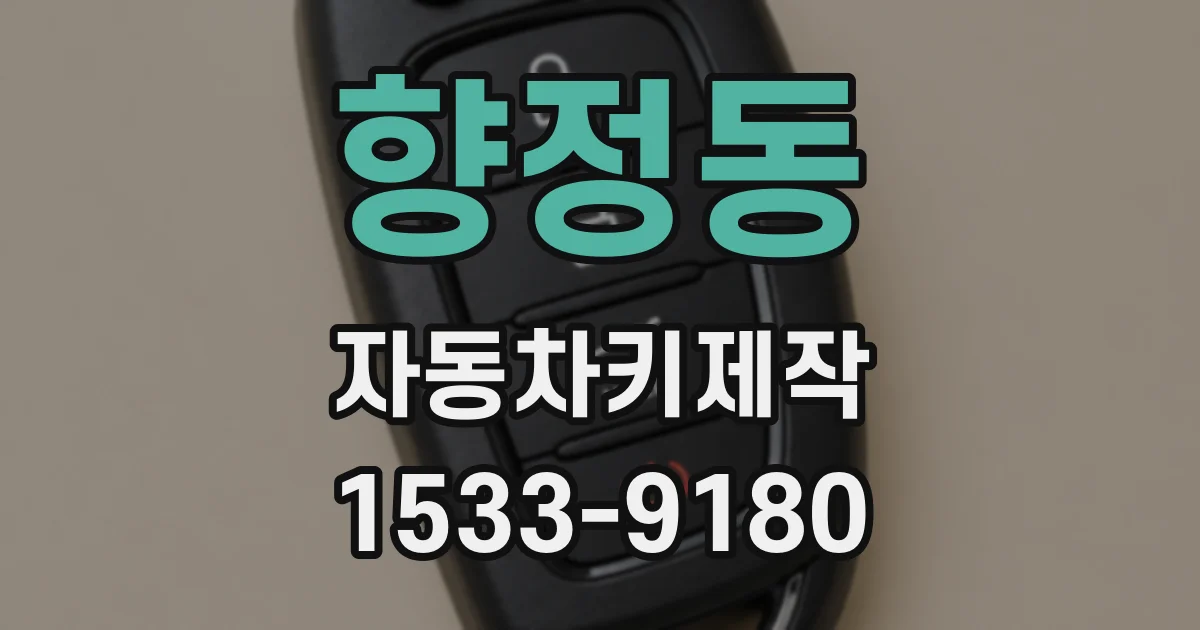 향정동 자동차키제작