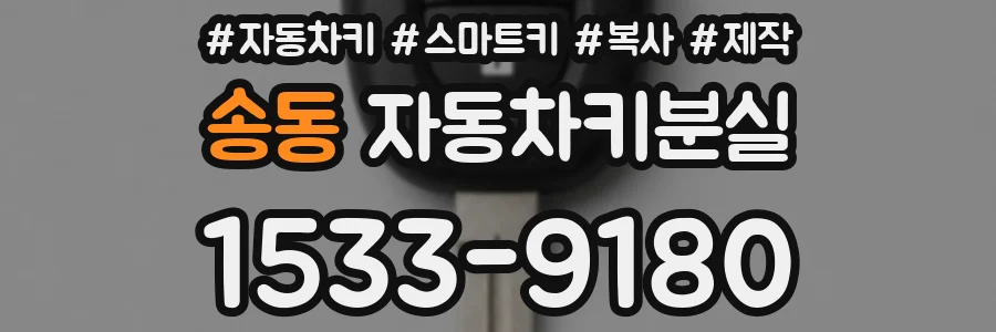 송동 자동차키분실