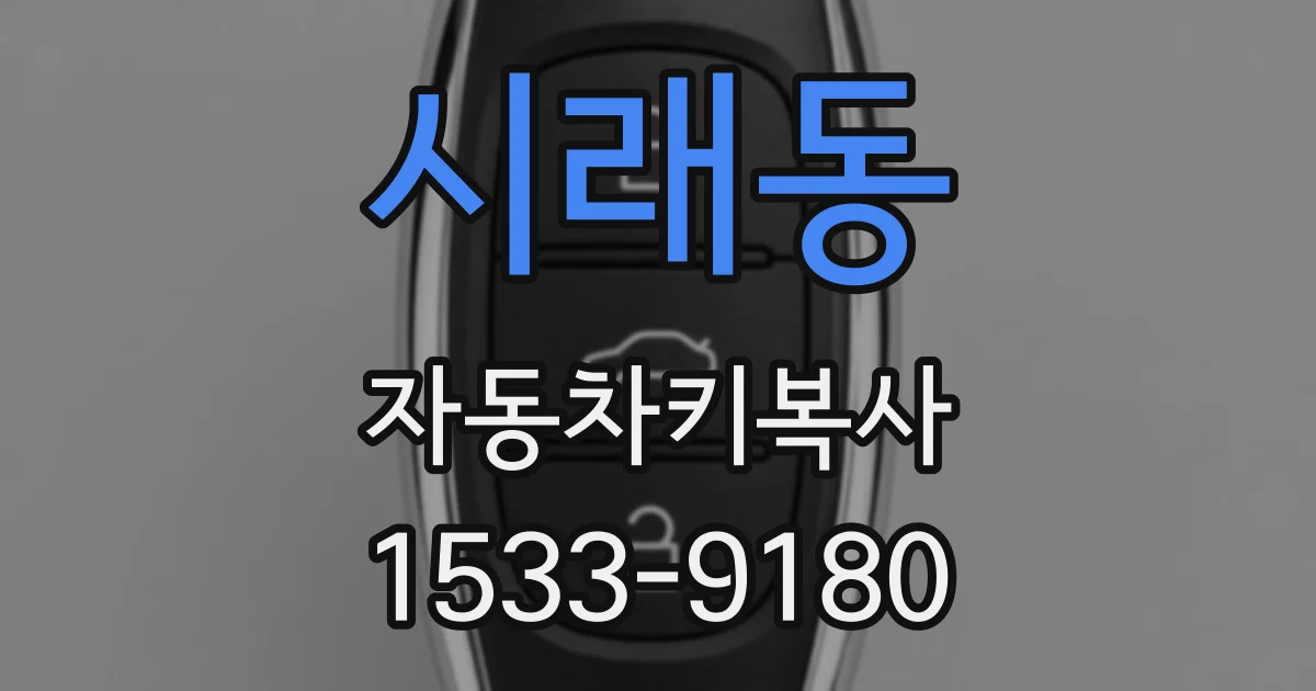 시래동 자동차키복사