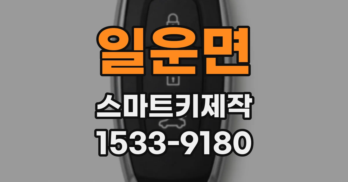 일운면 스마트키제작