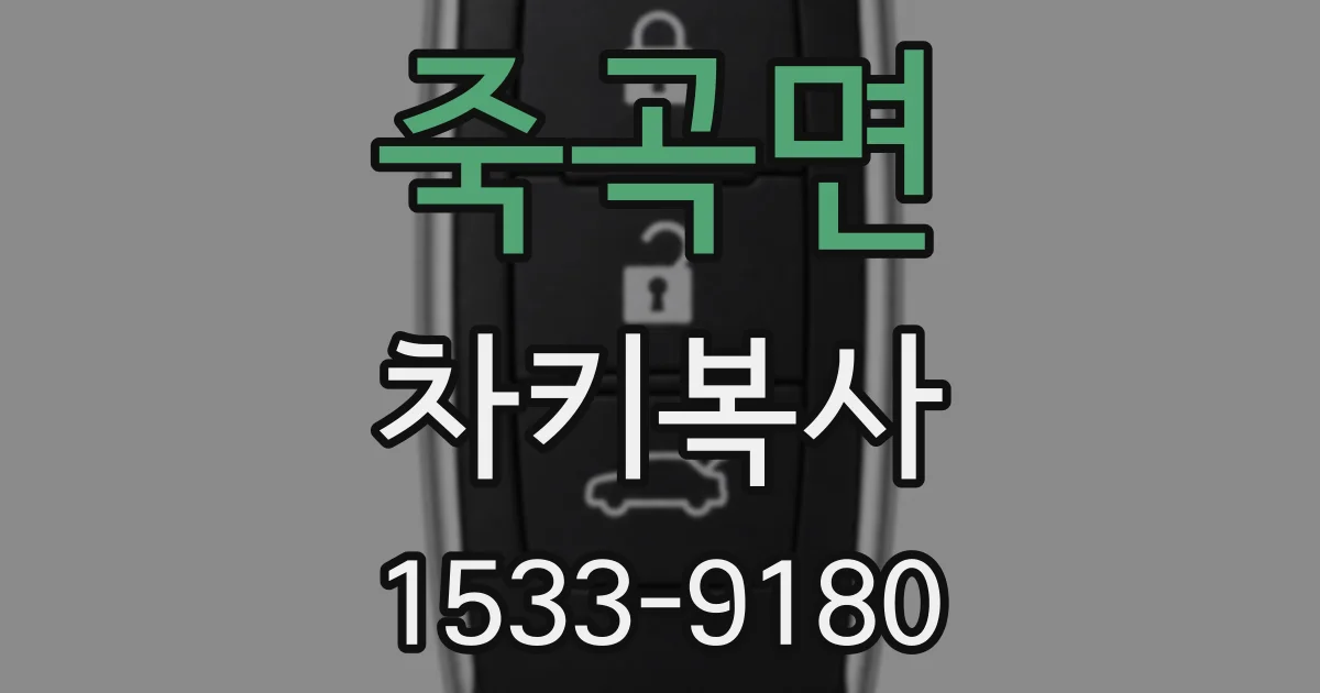 죽곡면 차키복사
