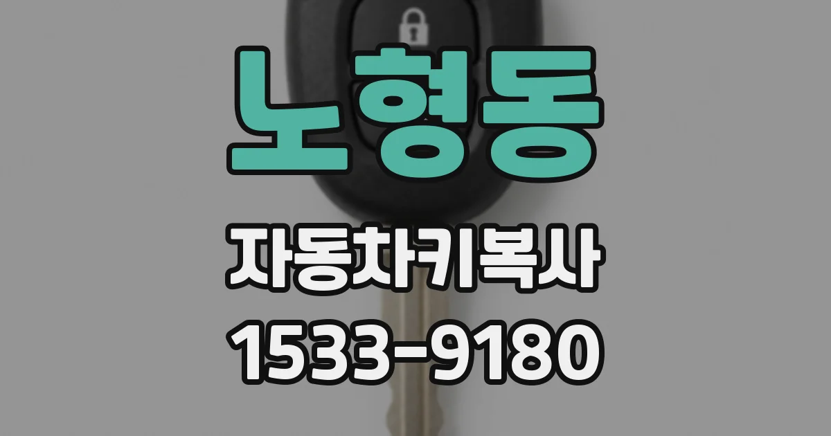 노형동 자동차키복사