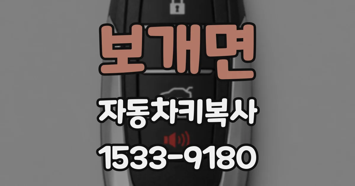 보개면 자동차키복사