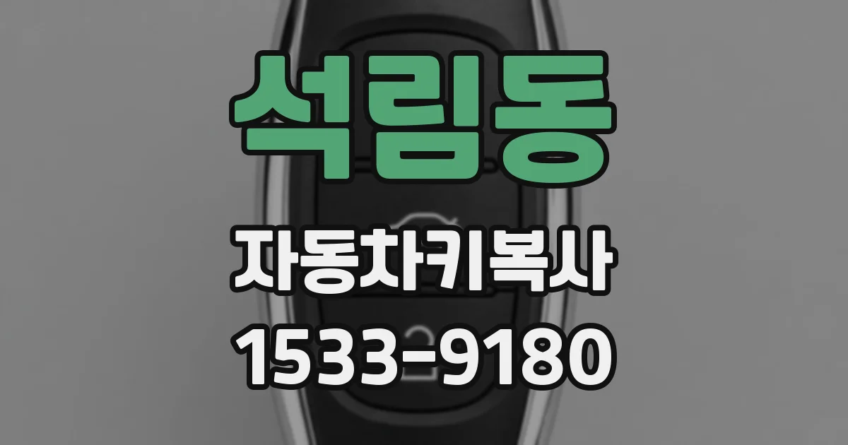 석림동 자동차키복사