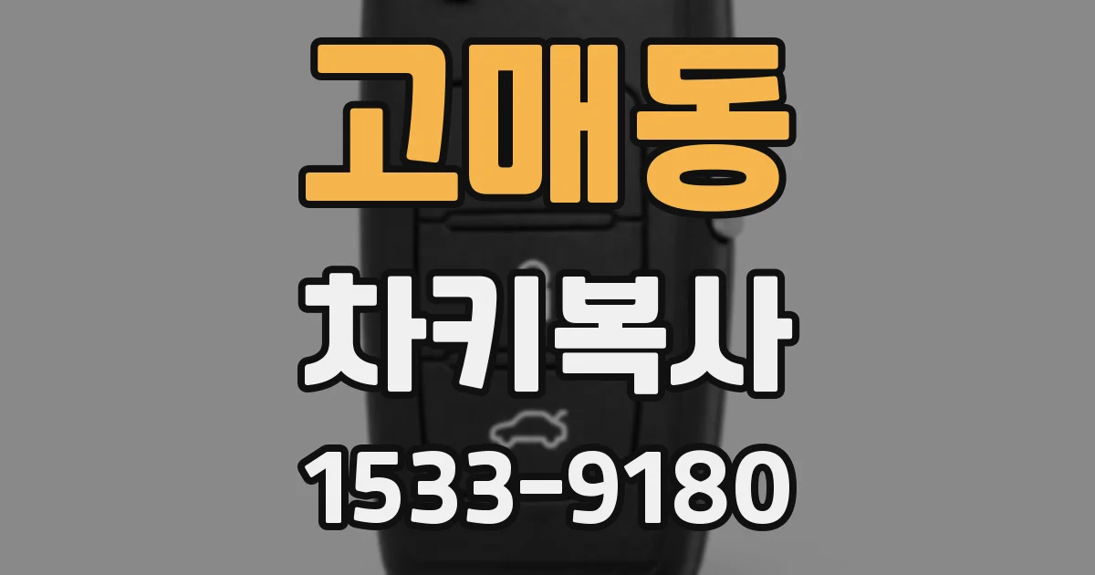 고매동 차키복사