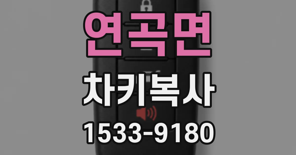 연곡면 차키복사