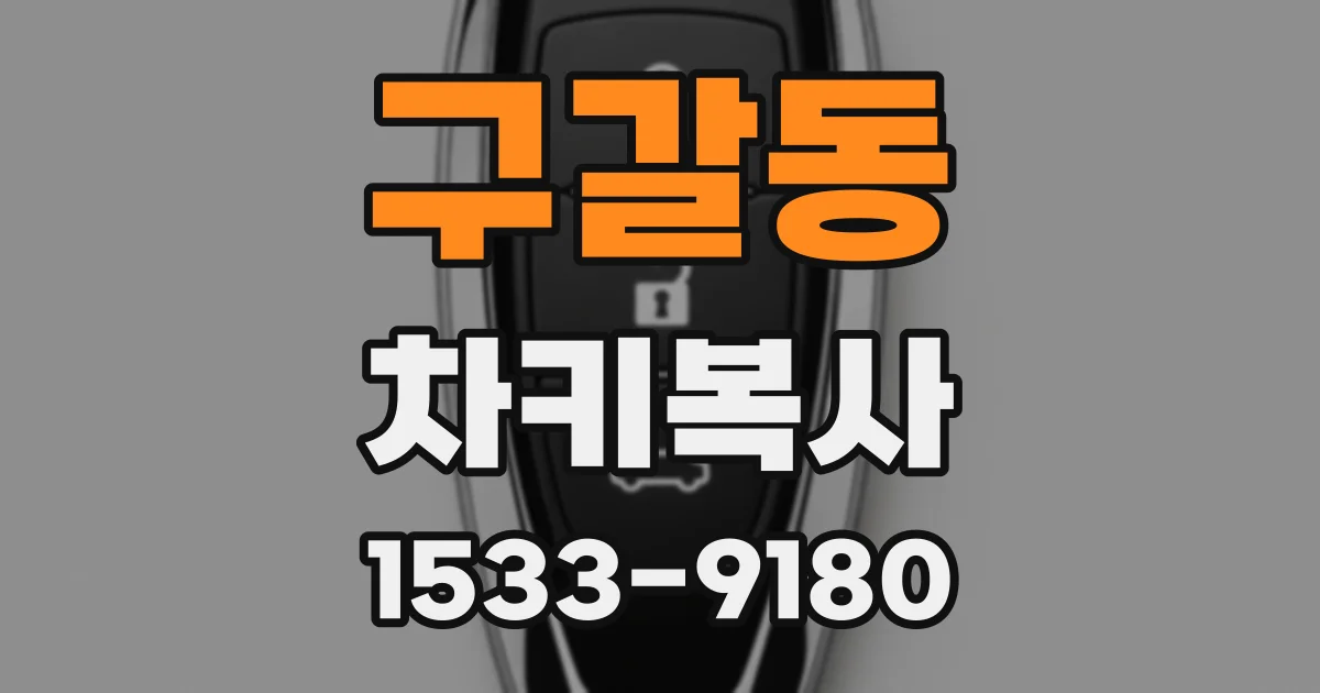 구갈동 차키복사