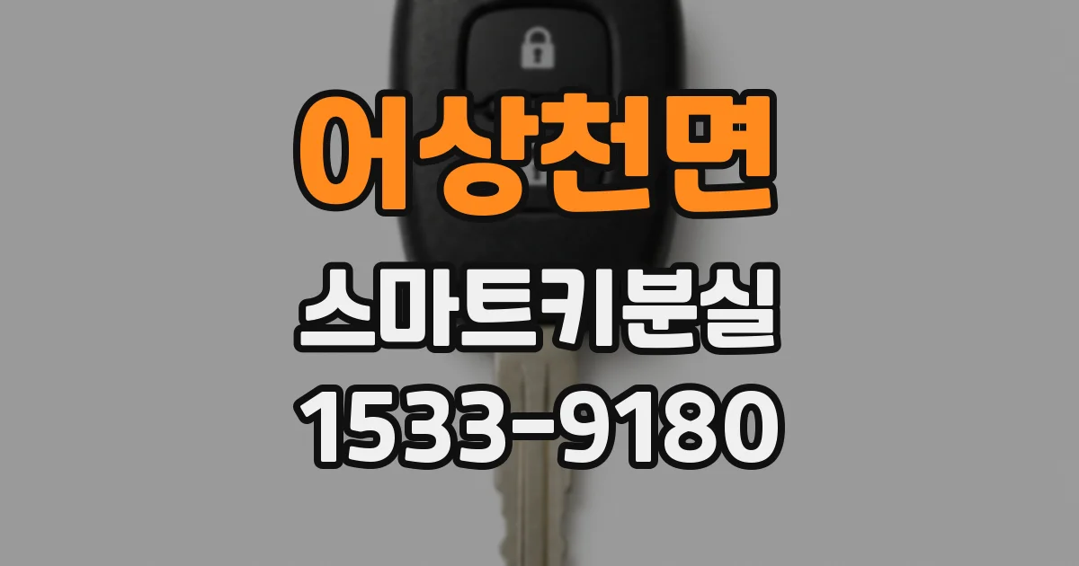 어상천면 스마트키분실