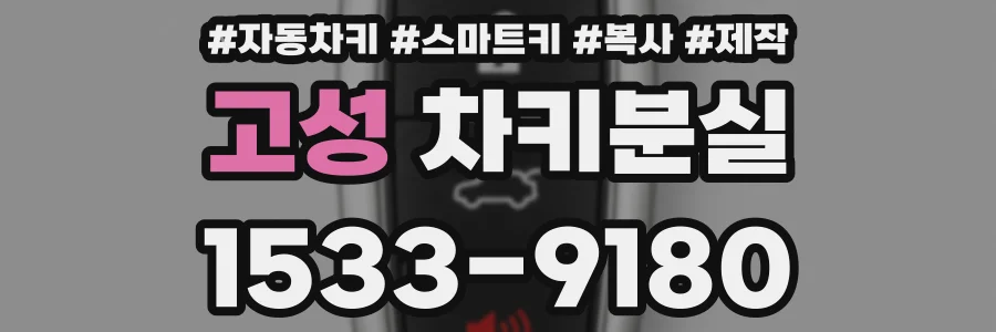 고성 차키분실