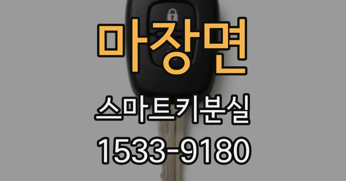 마장면 스마트키분실