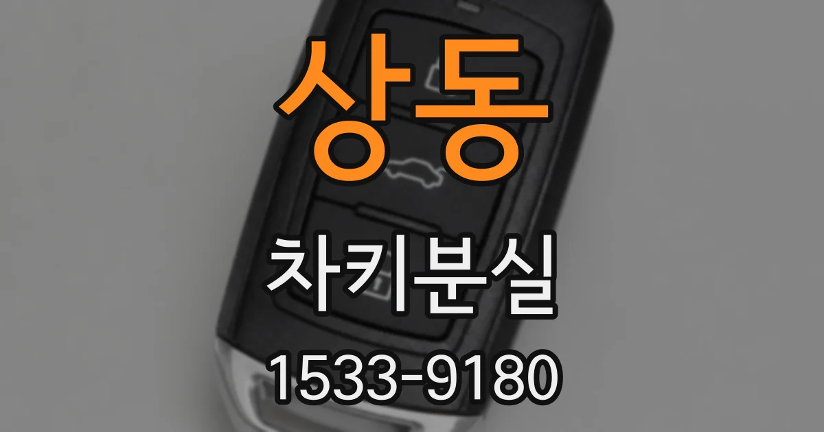 상동 차키분실