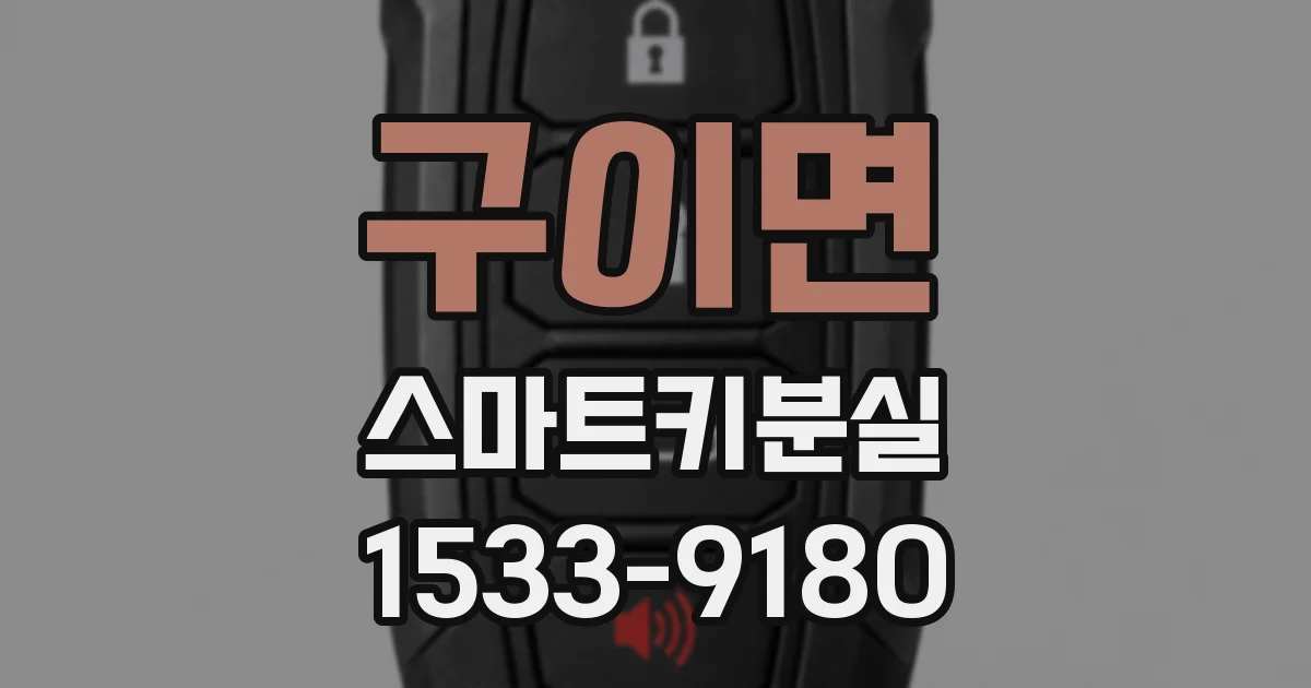 구이면 스마트키분실