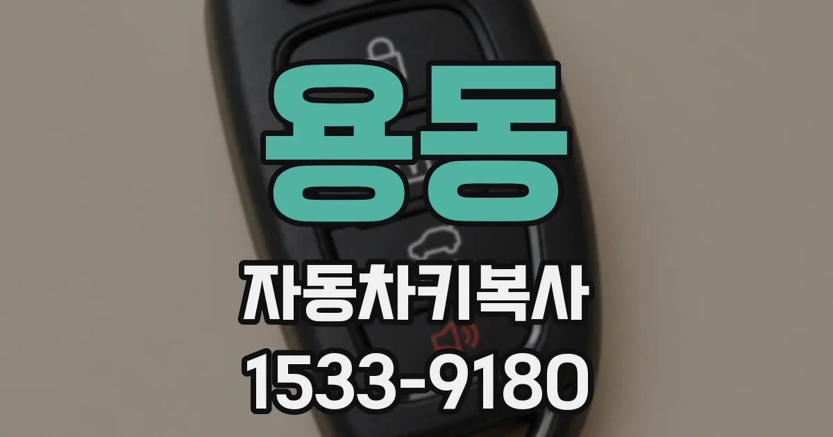 용동 자동차키복사