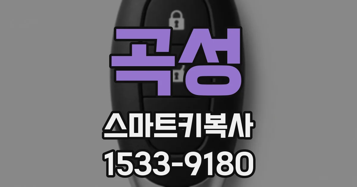 곡성 스마트키복사