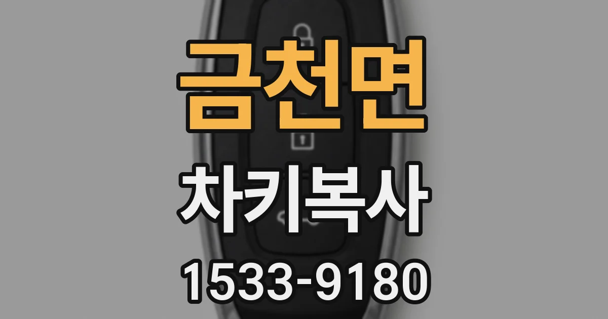금천면 차키복사