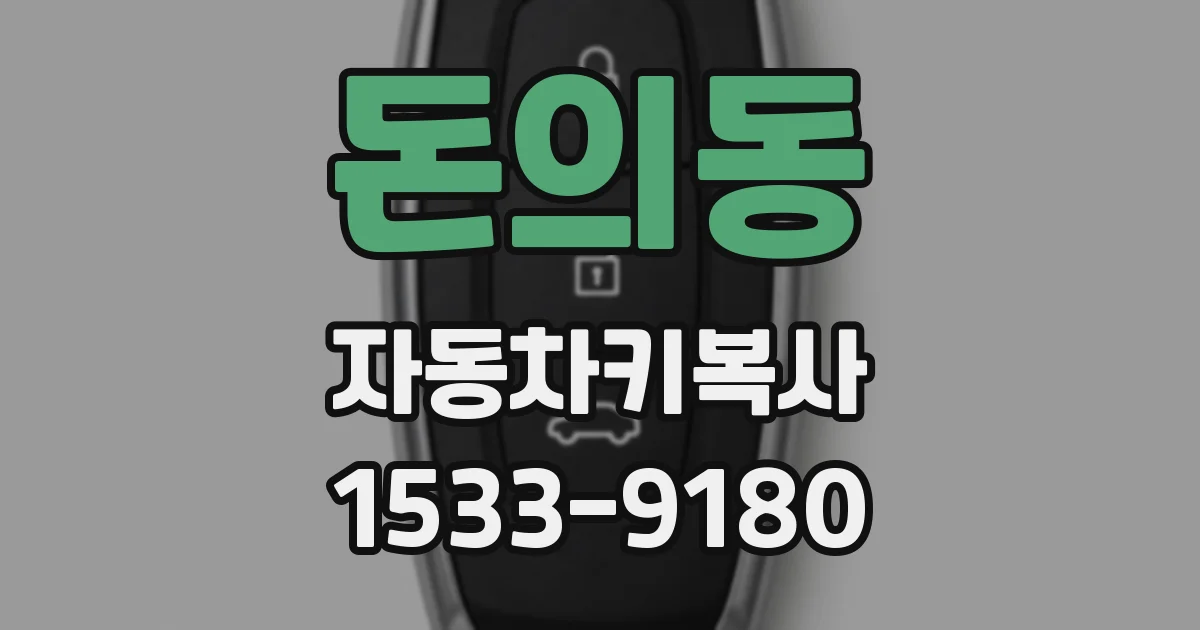 돈의동 자동차키복사