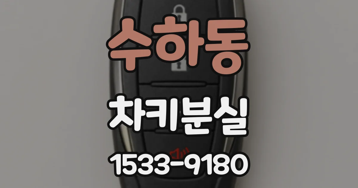 수하동 차키분실
