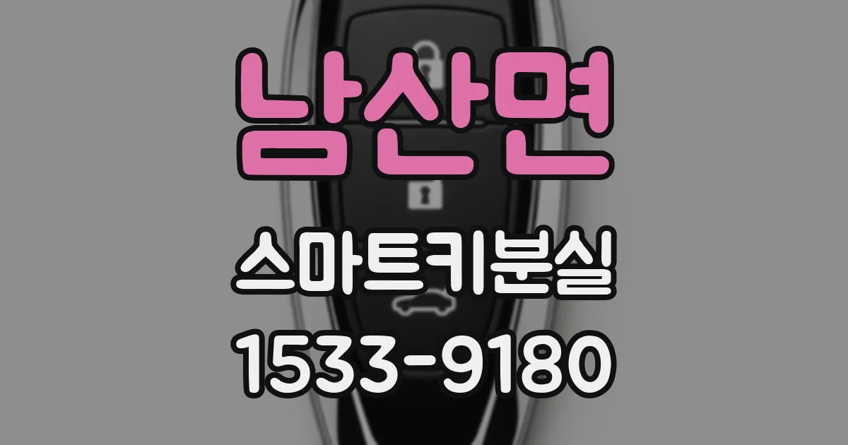 남산면 스마트키분실