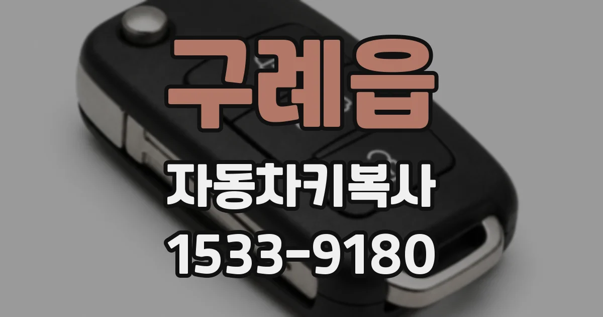 구례읍 자동차키복사
