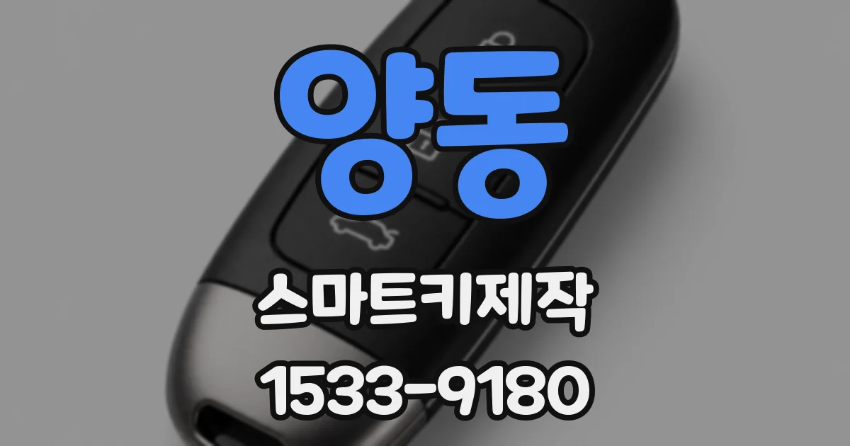 양동 스마트키제작