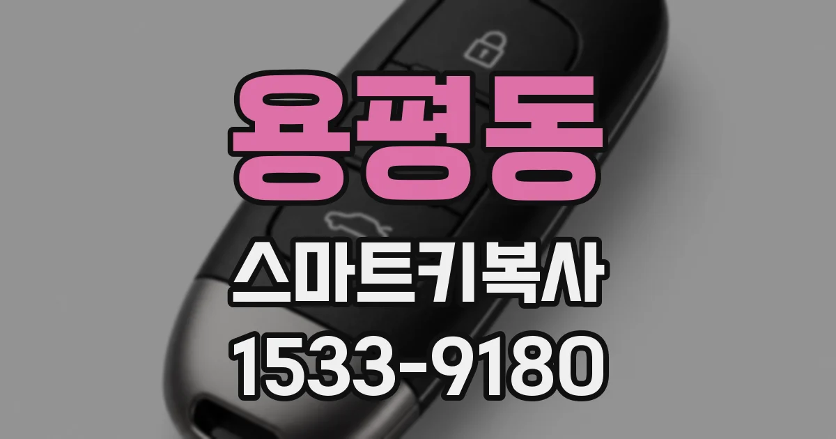 용평동 스마트키복사