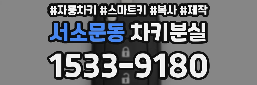 서소문동 차키분실