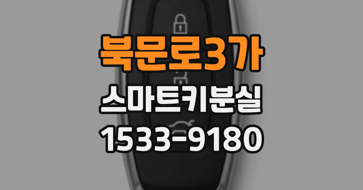 북문로3가 스마트키분실