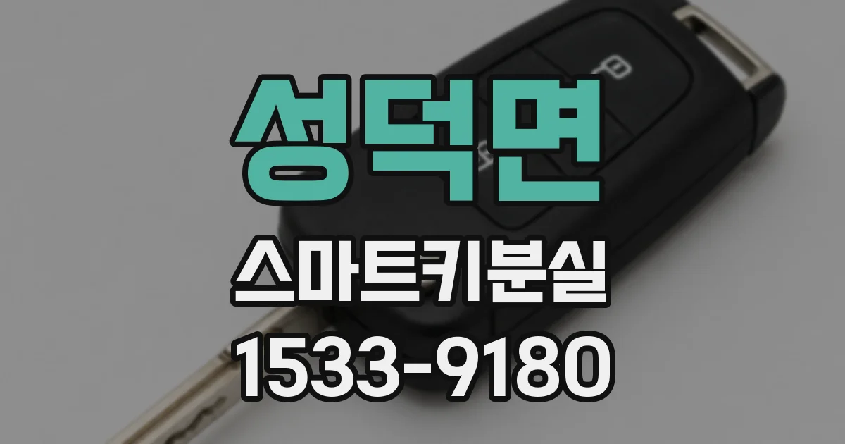 성덕면 스마트키분실