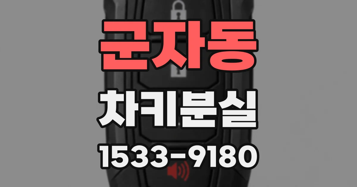 군자동 차키분실
