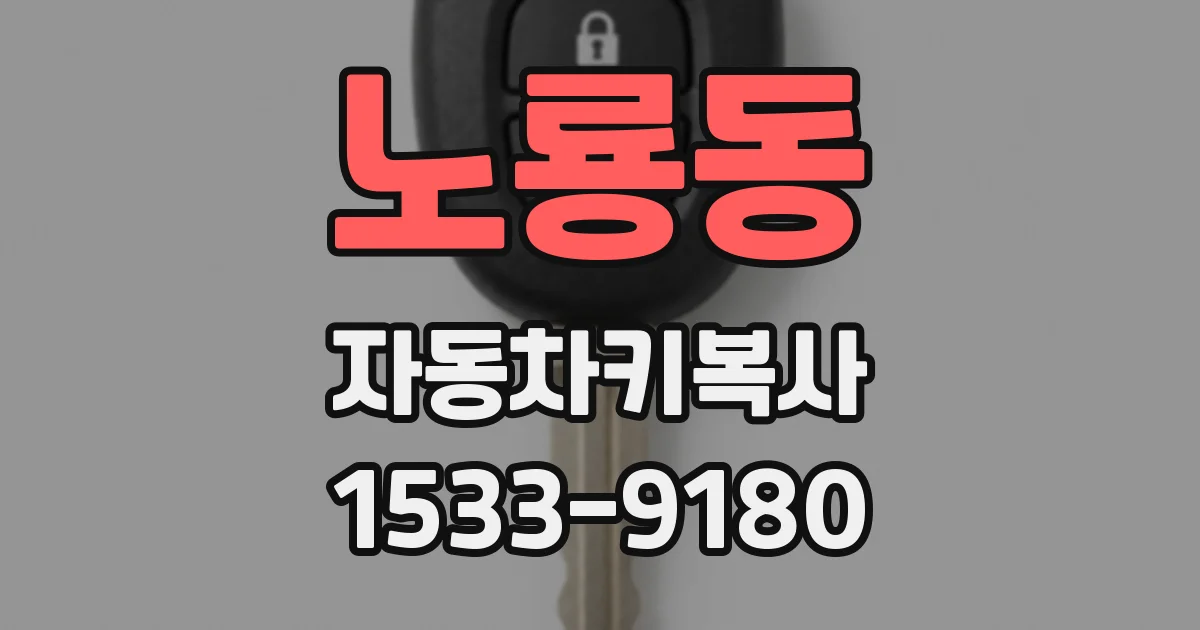 노룡동 자동차키복사
