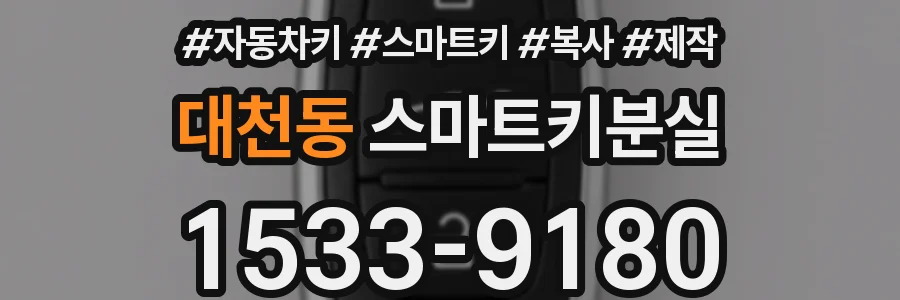 대천동 스마트키분실