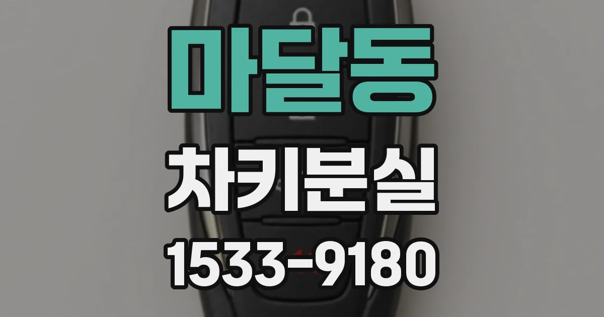 마달동 차키분실