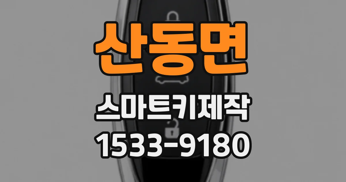 산동면 스마트키제작
