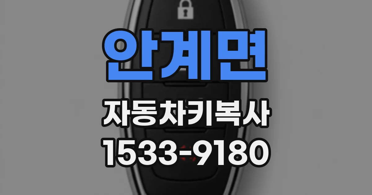 안계면 자동차키복사