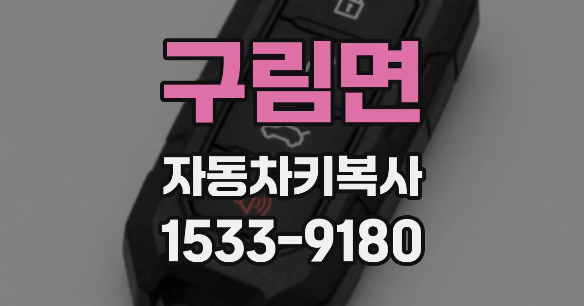 구림면 자동차키복사