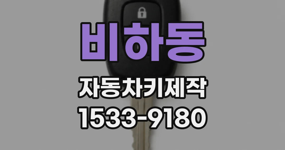 비하동 자동차키제작